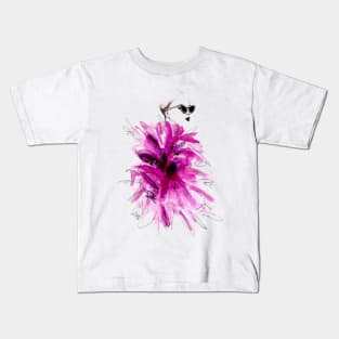 Purple Fashion Model Kids T-Shirt